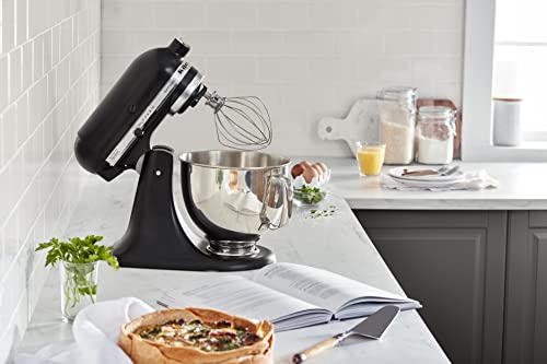 Artisan, 5-Qt Tilt Head Stand Mixer, KSM150PS, Black Matte (Matte Black)