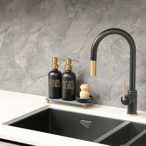 Soap Dispenser Set Comes with Stainless Steel Pumps (4 Count)