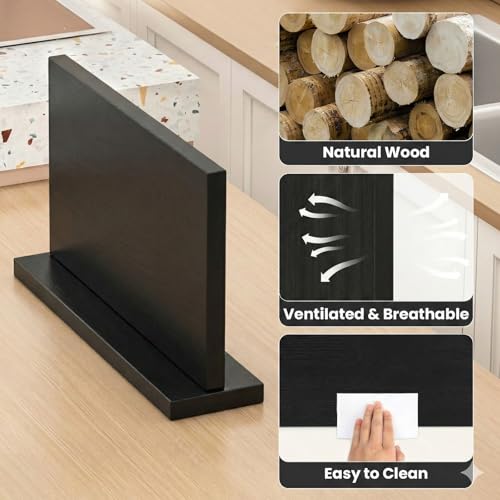 Large Magnetic Knife Holder (16x9 inch Black)