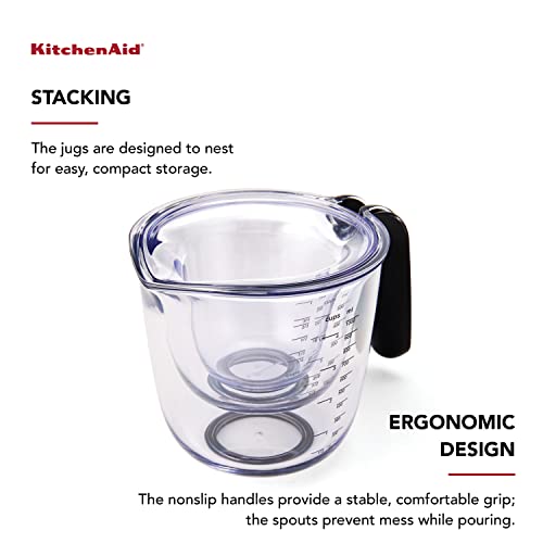 KQ298OSOBA Gourmet Set of 3 Measuring Jugs (3 Count)