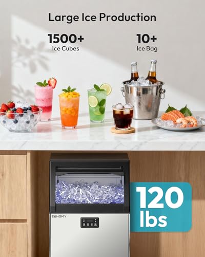 Commercial Gourmet Ice Maker (Polished Mirror)