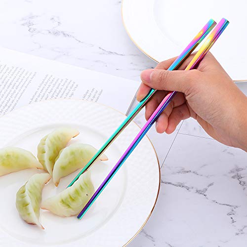 Rainbow Stainless Steel Chopsticks (Rainbow)