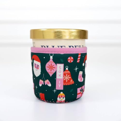 IceCreamSok Insulated Neoprene Cover (Tis the Season / Fits Tapered Pints)