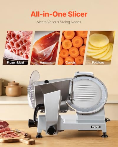 Commercial Meat Slicer (10 inch / Silver)