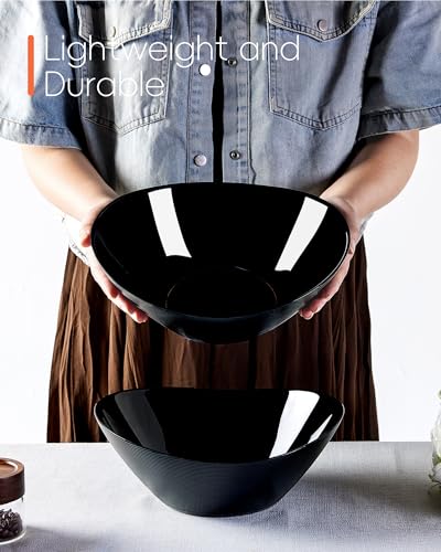 66 OZ Salad Bowl Set of 2 (Black / 66 OZ - Salad Bowls)