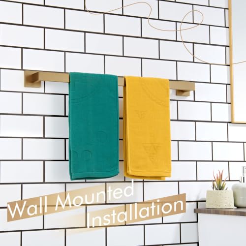 24 Inch Towel Rack for Bathroom Kitchen Towel Bars Wall Mount SUS304 Stainless Steel Towels Holder (Champagne Bronze / 24-Inch)
