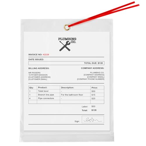 GPI 10" x 13" Reclosable Zip Bags with Bottom Hang (500 Count)