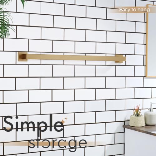 32 Inch Towel Rack for Bathroom Kitchen Towel Rails Wall Mount SUS304 Stainless Steel Towels Holder (Champagne Bronze / 32-Inch)