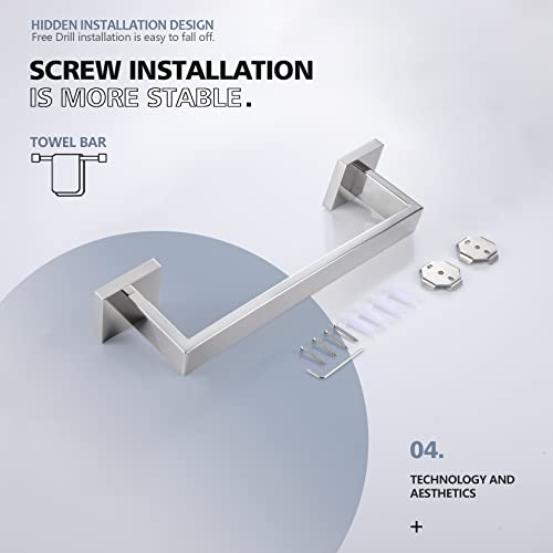 12 Inch Single Towel Bar (Polished Chrome / 12-Inch)