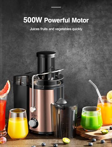 Juicer Machine 800W Centrifugal Juicer with Wide Mouth Feed Chute