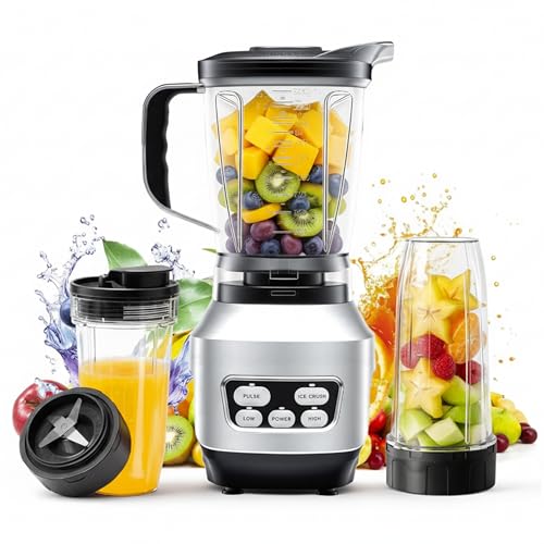 Smoothie Blender (Silver / 1200W)