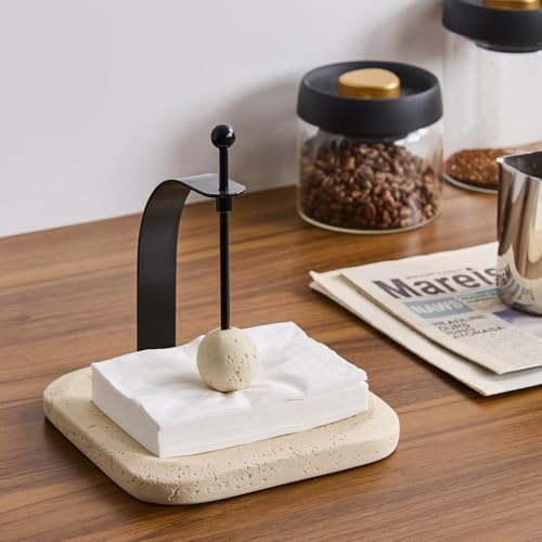 Natural Travertine Napkin Holder