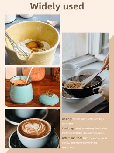 12oz Ceramic Sugar Bowl with Lid and Spoon