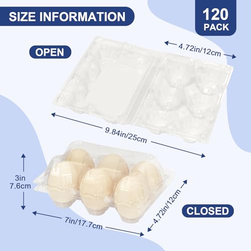 Large 120 Pack Egg Cartons Cheap Bulk (Large-120PK-6CT)