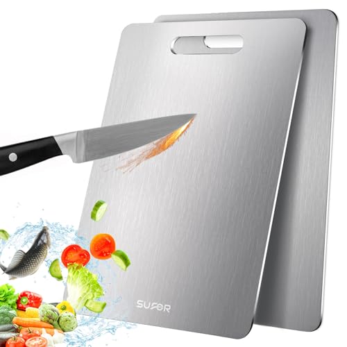 2 Pack Titanium Cutting Board (M:13*9 Inches)