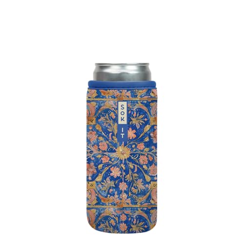 CanSok Sleeve for Beer & Soda Insulated Neoprene Cover (Bespoke Blooms / 12oz Can Sleeve)