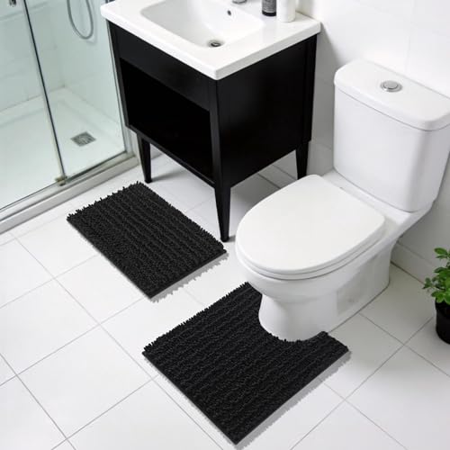 Original Luxury Chenille Bath Mat (60" x 24" / Light Pink)