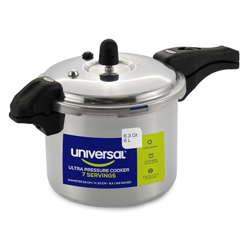 6.3 Quart / 6 Liter) Olla de Presion, Aluminum Stovetop Pressure Pot with 6 Safety Systems, 7-Serving Family Size, Pressure Cooker made in Colombia, 25-Year Warranty