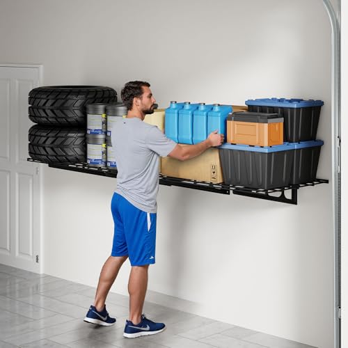 1 Pack 2x6ft Garage Shelving Wall (1 pack-2x6 ft / Black)