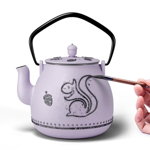 Teapot with Removable Infuser (1 Quarts / Purple Squirrel)