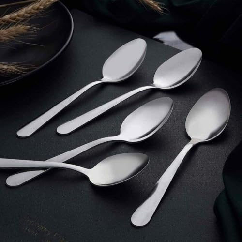 36 Piece Tea Spoons Set Silverware (6.7 inch silver tea spoons 36 pieces)