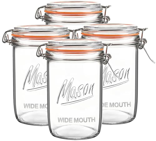 24oz Wide Mouth Mason Jars (24oz 4pack)