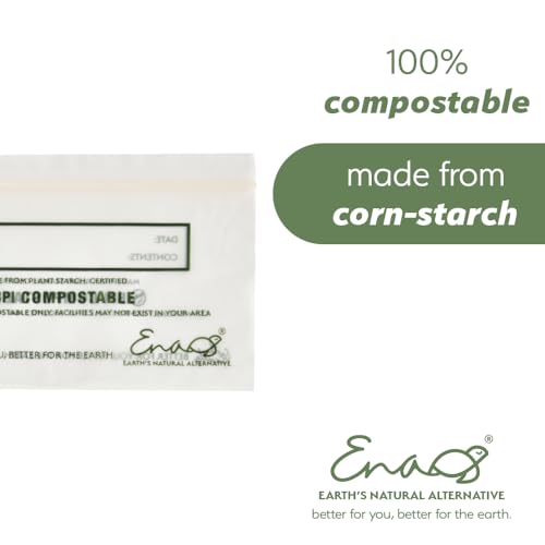 100% Compostable Food Storage Bags [Snack 300 Pack] Eco (300 Count)