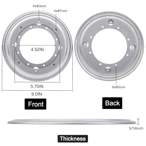 9" Round Lazy Susan Turntable Bearing Plate 5