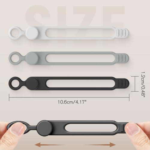 24pcs Silicone Cable Ties