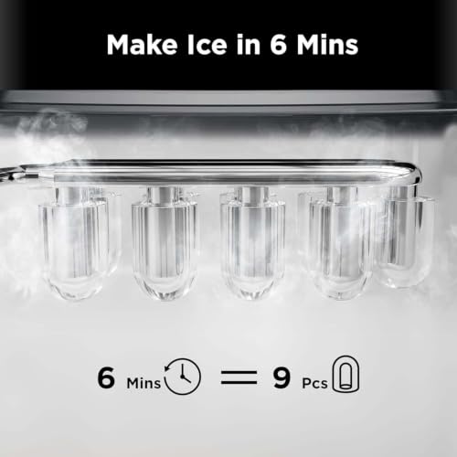 Countertop Ice Maker (Upgrade Black / 26.5 Lbs)