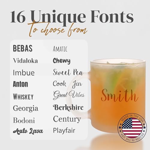 Personalized Coffee Mug (Custom Text / Frosted Mug)