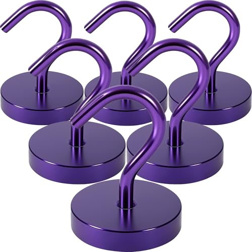 Magnetic Hooks Large Opening (Purple / 80lb Magnetic Hooks)