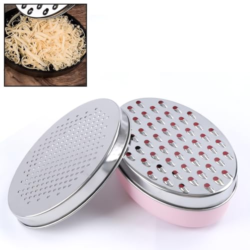 Cheese Grater Citrus Lemon Zester with Food Storage Container & Lid