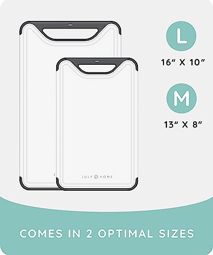 Cutting Boards for Kitchen (Black / Set of 2 (16"x10", 13"x8"))