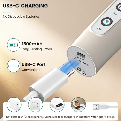 Milk Frother Handheld Rechargeable with Stand