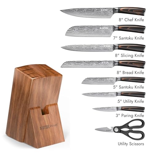 Yatoshi 9 Piece Block Set Classic (Brown / 7-Piece)