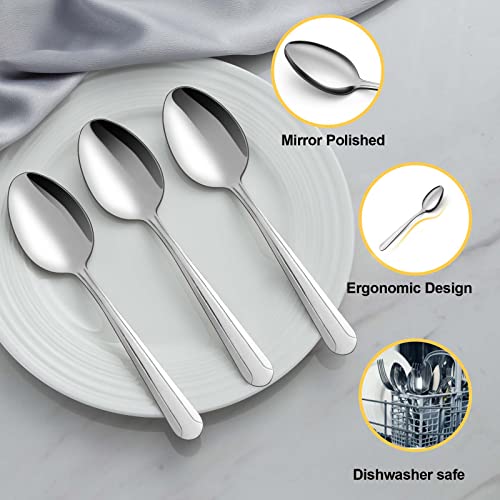 24 Pieces Teaspoons (Silver)