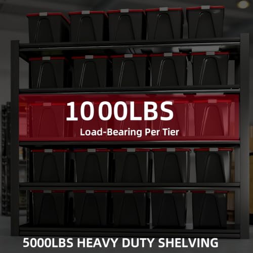 5 Tier Heavy Duty Garage Shelving (5T 62" W x 24" D x 72" H)