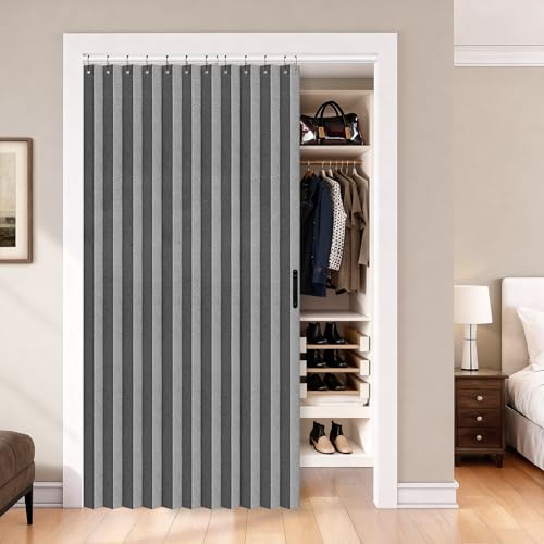 Door Way Privacy Curtain (Grey / 52"W x 78"L (Pack of 1))