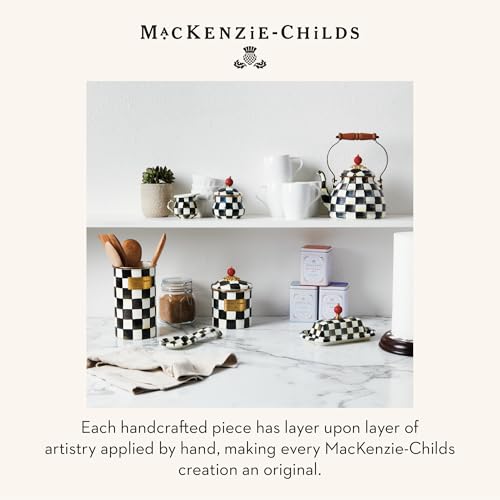Enamel Utensil Holder (Courtly Check)