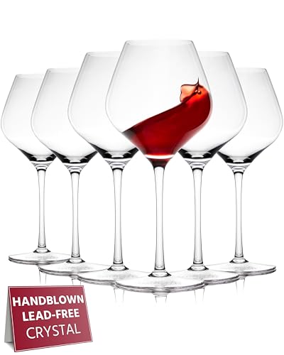 Crystal Wine Glasses Set of 6 (Set of 6 / Crystal)