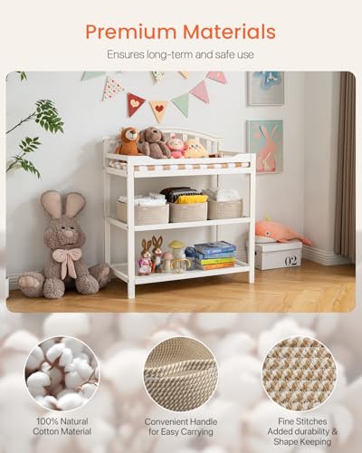 Small Woven Storage Basket for Organizing (Brown / 13.5"L x 9.5"W x 5"H)