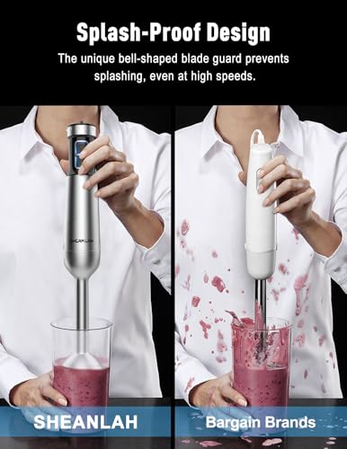 1000W Powerful Immersion Blender handheld (Black)