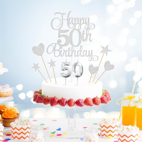 50th Birthday Cake Decorations