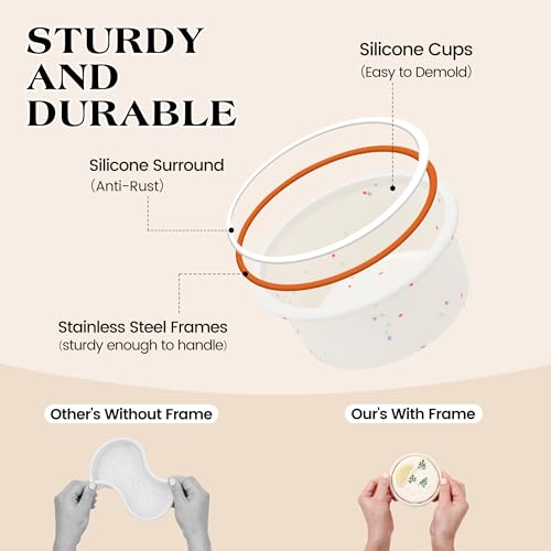 4 Inch Silicone Round Cake Pans (Round / 4 inch)