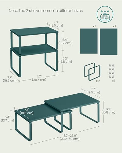 Cabinet Organizer Shelf (2 Count)