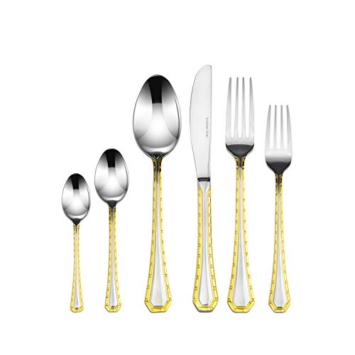 75 Pc Luxury Flatware Set for 12 w (Medusa)