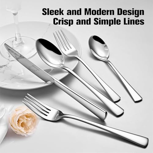 18 10 Flatware set for 2 (Silver / 10-Piece)