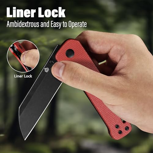 Penguin V2 Folding Pocket Knife (Red-Black)