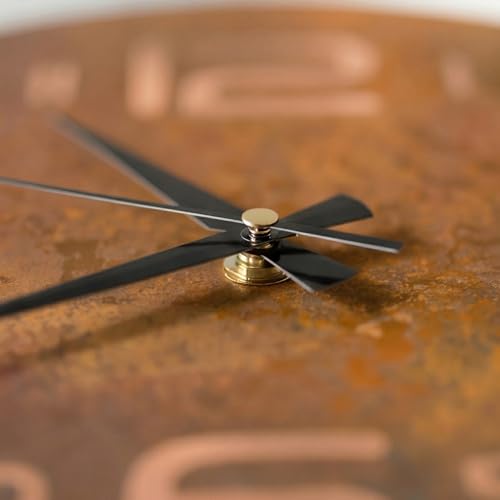Handmade Pure Copper Wall Clock for Home Decoration (Big Numbers / 17.7)